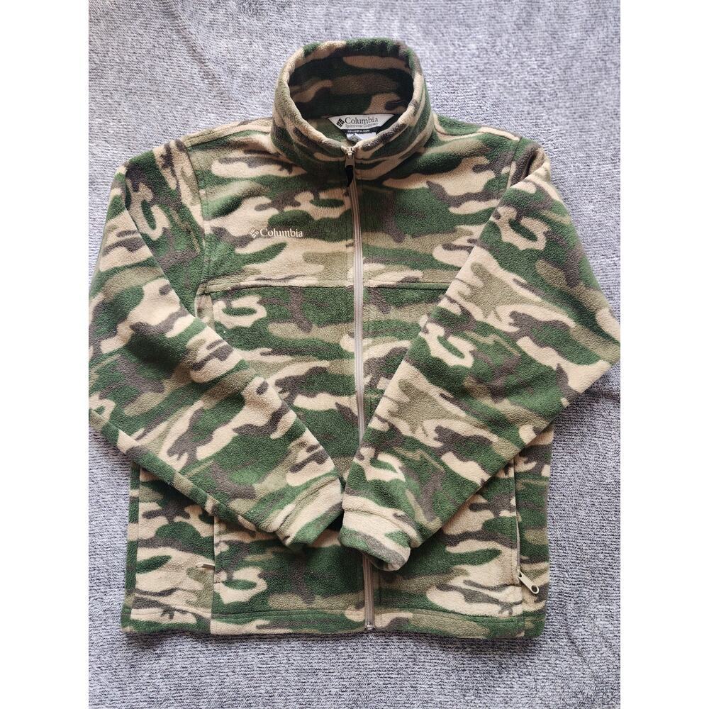 Columbia Youth Size 14-16 Fleece Camo Full Zip Jacket